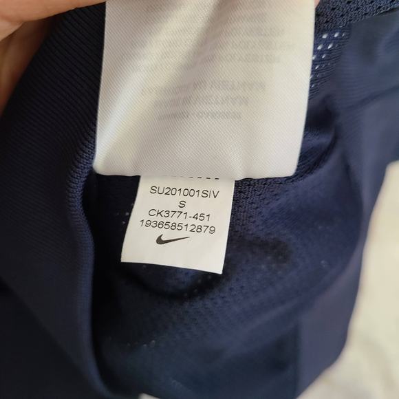 Nike Shield Navy Blue Amulets Men's Golf Pullover Crewneck Sweatshirt Small - Picture 9 of 10